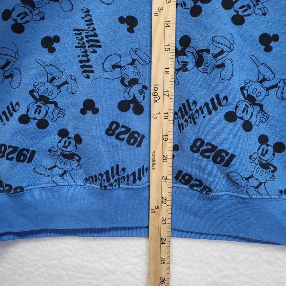 Disney "Mickey Mouse 1928" Blue & Black Graphic Sweatshirt - Picture 5 of 7